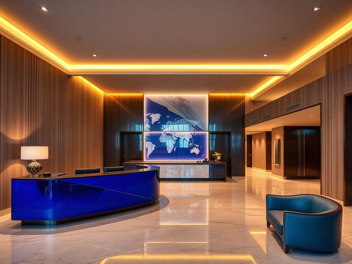 Blue Apple Hotel lobby